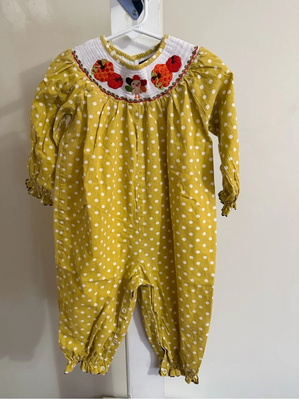 Lil Cactus Smocked Thanksgiving Romper